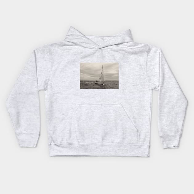 sailboat Kids Hoodie by luilli